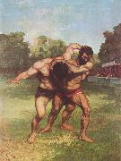 Gustave Courbet Ringkampfer Spain oil painting artist